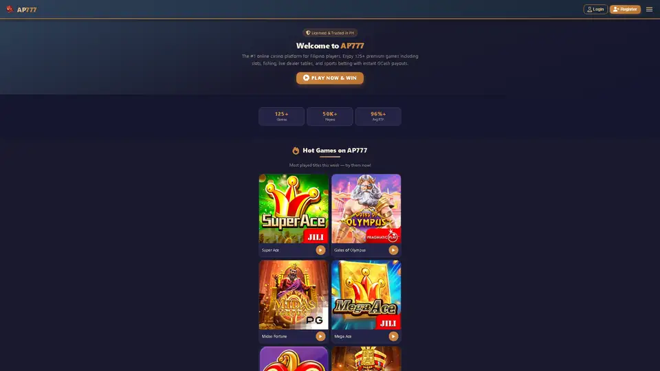 AP777 homepage preview