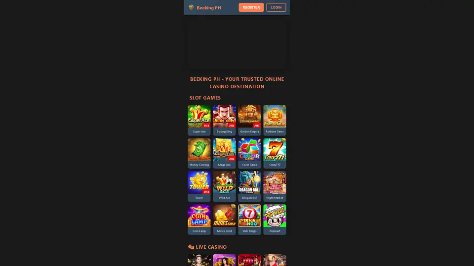 beeking ph homepage snapshot
