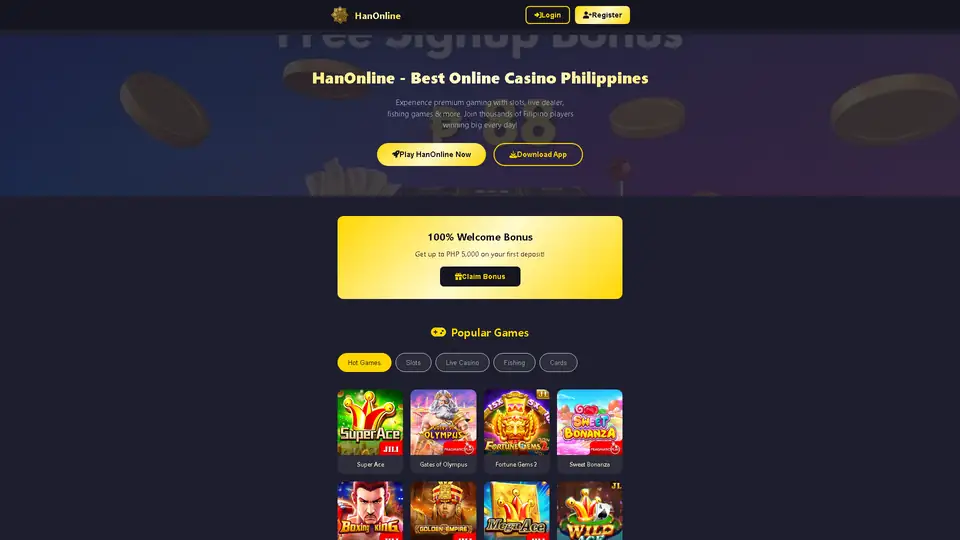hanonline homepage snapshot