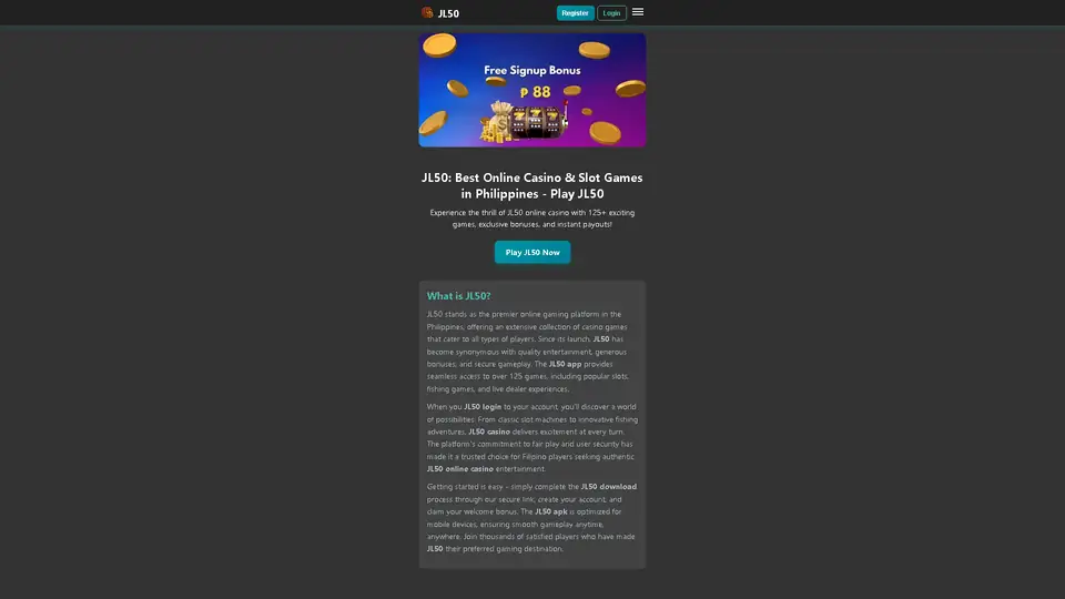 JL50 homepage preview