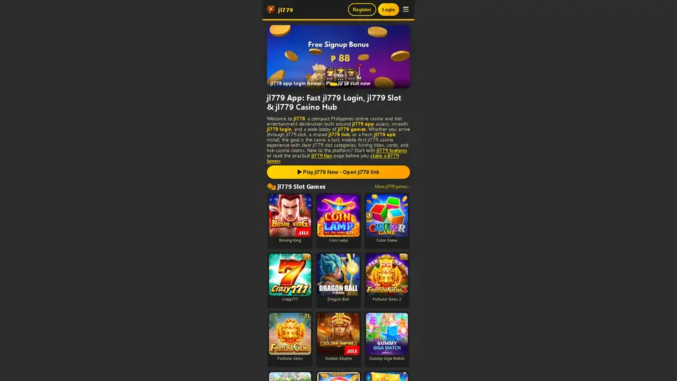 jl779 homepage preview